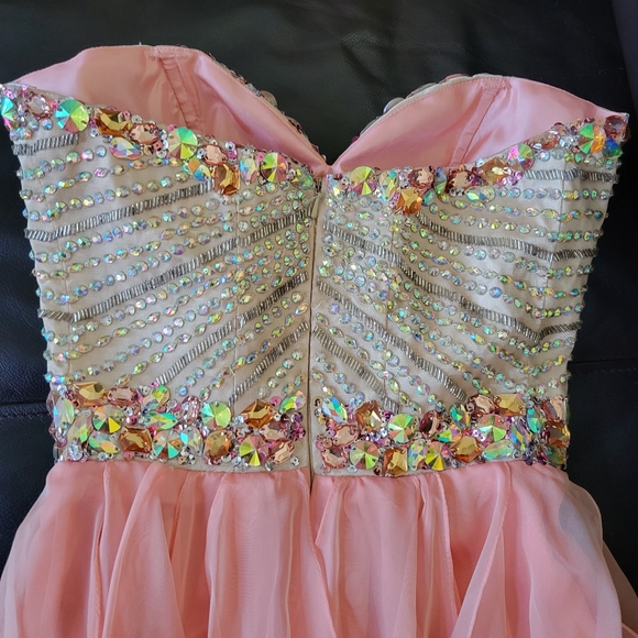 Sherry Hill Sequin Prom Dress-Sz 00 - Picture 5 of 6